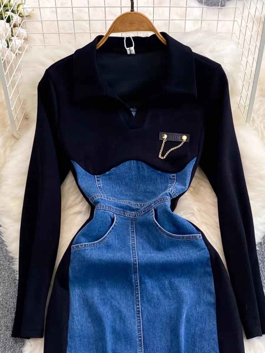 Gimme some love denim dress DBC11 images